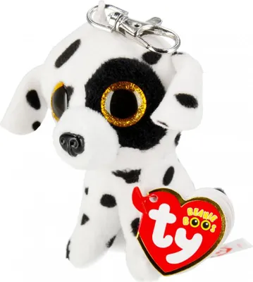 Zdjęcie produktu dla Uroczy brelok pluszak TY Beanie Boos LUTHER - Pies Dalmatyńczyk 8,5 cm, idealny na prezent dla każdego miłośnika psów!