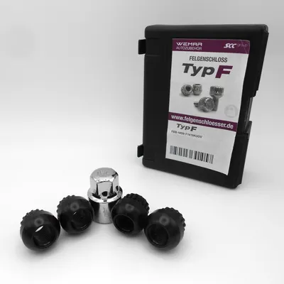 Immagine prodotto di Dadi di bloccaggio per cerchioni aperti M14x1,5, collare sferico da 24 mm, R14, SW19, blocca-ruota per