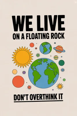 Produktbild von Plakat 20x30cm Motivationsaffirmation Retro Vintage Für das Wohnzimmer Leben wir