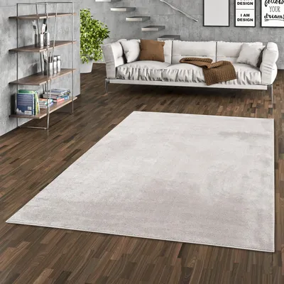 Produktbild von Luxus Soft-Velours Teppich Verona Grau, Größe:80x150 cm