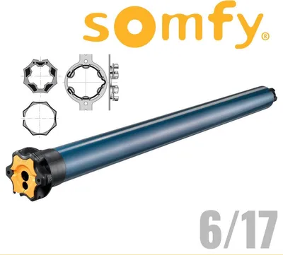 Produktbild von Somfy Oximo 50 io 6/17 Funk-Rohrmotor Antrieb Rollladen Zubehör Inklusive