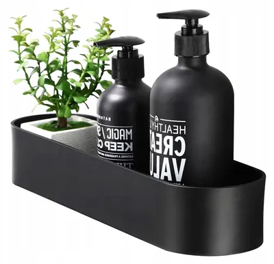 Produktbild von Arhatreya Wandregal schwarz Duschkorb Loft