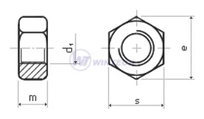 Immagine prodotto di Dado DIN 934 classe 8 grado (8) M30 ZB
