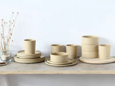 Produktbild von CreaTable, 21525, futuro Sand, Kombiservice 16-tlg, Steinzeug