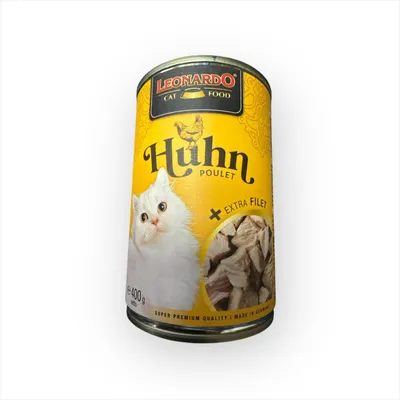 Produktbild von Leonardo Cat Food LEONARDO Huhn + extra Filet, Adult, Huhn, 400 g, Ohne Soja, Ohne künstliche Farbstoffe