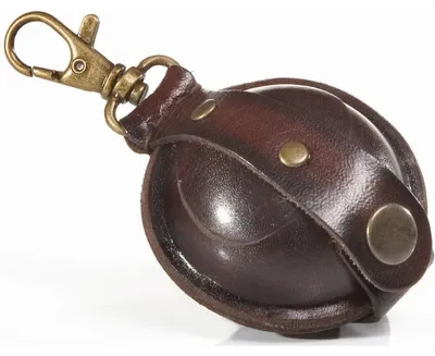Produktbild von Mini Schlüsselanhänger / Kleingeldbörse Sattelleder 5cm braun