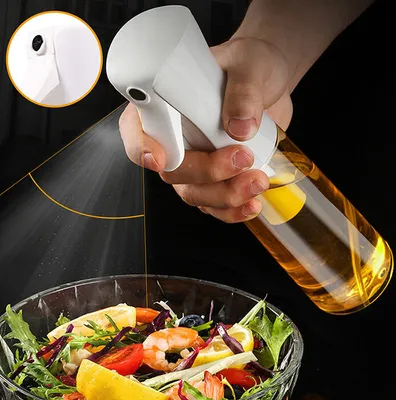 Obrázok produktu pre Kuchynský rozprašovač na olej a ocot 200 ml sprej na zdravé varenie do šalátov a fritézy - LiquidSprayer-White