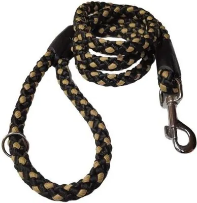 Image de Laisse pour chien Palkar 150 cm x 10 mm noir-beige