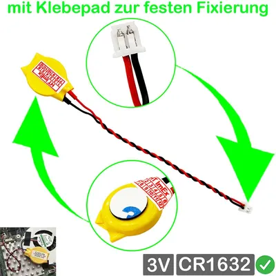 Produktbild von CR1632 RTC Bios CMOS Batterie Battery kompatibel mit P/N GC020022V00, SB10N89814