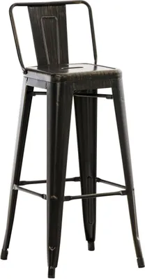 Produktbild von Barhocker Mason antik schwarz-gold