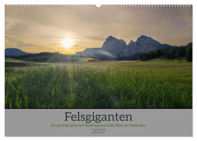 Produktbild von Felsgiganten (Wandkalender 2027 DIN A2 quer), CALVENDO Monatskalender