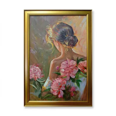 Produktbild von Handgemaltes Ölgemälde mit Holzrahmen 70×50 cm
