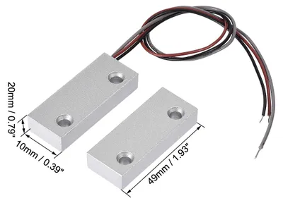 Produktbild von Rolltor Kontakt Magnetischer Reedschalter Alarm mit 3 Dr?hten fš¹r N.O./N.C. Anwendungen MC-52 2St
