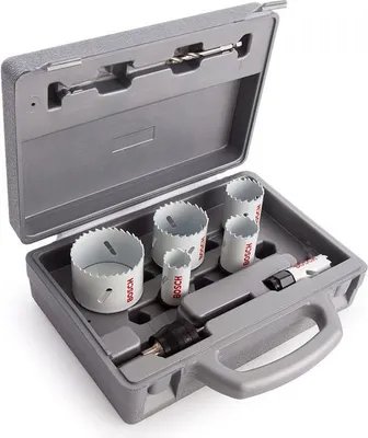 Image de Coffret de scies trépans Progressor Ø20 à Ø64 mm pour bois et métal - BOSCH 2608584670