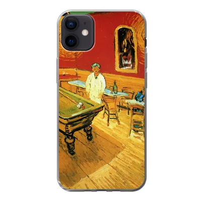 Produktbild von MuchoWow® Handyhülle Schutzhülle Hülle für iPhone 12 mini Das Nachtcafé - Vincent van Gogh Silikon Softcase Handy Hülle - Bild