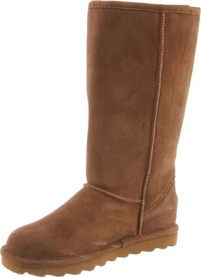 A single brown boot is shown against a white background.