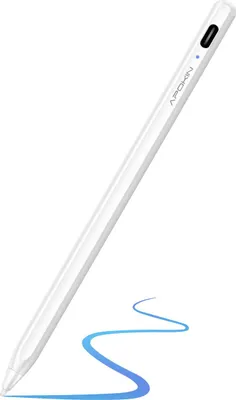 Image de Apokin, Stylet capacitif iOS/Android USB-C 8h batterie, Blanc