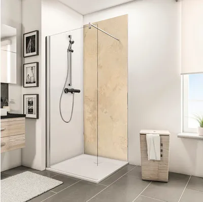 Produktbild von Duschrückwand SCHULTE DecoDesign Steinoptik Kalkstein hell 210 x 100 cm D1901021 604 210