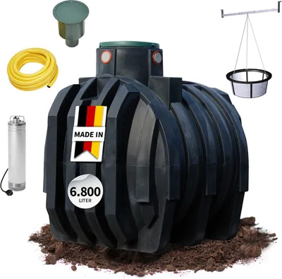 Produktbild von 4rain MONO Erdtank-Paket 6800 Liter Garten-Comfort