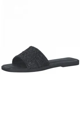 Produktbild von TAMARIS Damen Mule Flat Art: 1-1-27127-28 in black glam (schwarz) - Größe:39