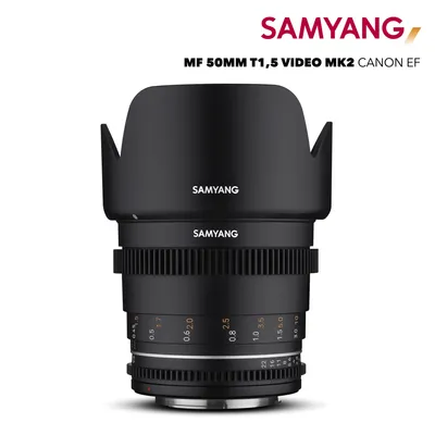Obrázok produktu pre Samyang VDSLR 50mm T1.5 MK2, Filmový objektív, 9/6, Canon EF