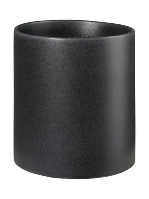 Produktbild von ASA Selection haruko Übertopf Black Iron, Blumentopf, Pfanzentopf, Pflanzkübel, Blumenkübel, Steingut, Schwarz Matt, H 23 cm, 64056174