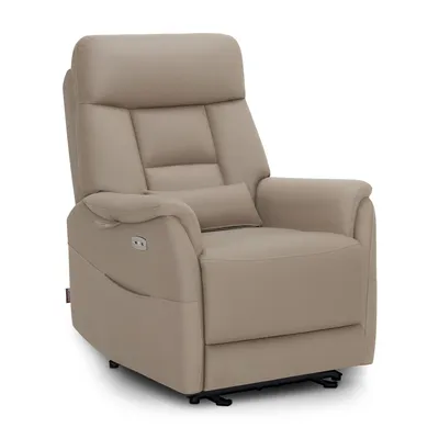 Produktbild von M MCombo Relaxsessel Elektrisch Verstellbar, Fernsehsessel Relaxsessel Massagesessel mit Liegefunktion, 7063(Beigebraun)