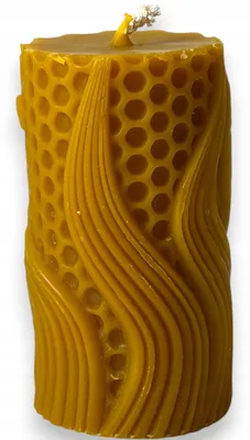 Produktbild von Apimel Honigwirbel Mini Duftkerze aus Bienenwachs
