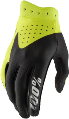 Produktbild von 100% iTrack MX Handschuhe, schwarz/neon-gelb, L