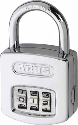 Produktbild von ABUS Zahlen-Kombinations-Hangschloss 4-stelliger Zahlencode, verchromt