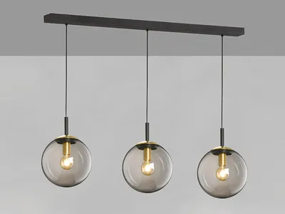 Produktbild von Fischer & Honsel 60890 Pendelleuchte Dini Metall schwarz matt