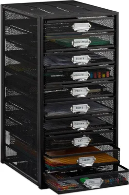 Immagine prodotto di Cassettiera A4 con 10 scomparti RD24817, nero