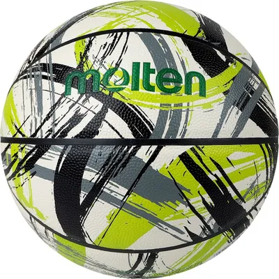 Zdjęcie produktu dla molten B7F3501 - Skóra syntetyczna Graffiti Outdoor Basketball - Rozmiar 7, Kolor:Zielony