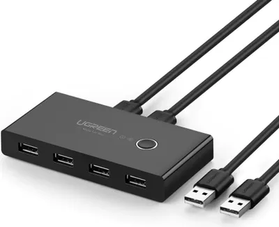 Produktbild von UGREEN USB 2x4 Sharing Switch Selector Black