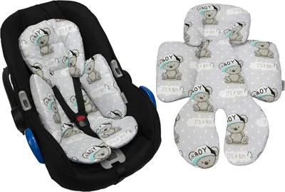 Produktbild von Hypoallergener Sitzverkleinerer aus Baumwolle für Babyschalen, Autositze, Kinderwagen und Hochstühle