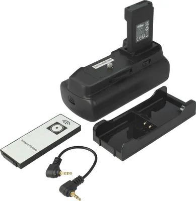 Produktbild von vhbw Batteriegriff kompatibel mit Canon EOS 1100D, 1200D, 1300D, Kiss X50 Kamera Spiegelreflexkamera DSLR, Kunststoff / Metall, inkl. Infrarotauslöser