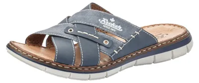 Produktbild von Rieker 25199, Herren Pantoletten, Blau (Denim/Jeans), 40 EU (6.5 UK)