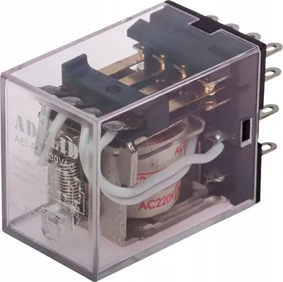 Produktbild von Relais Miniatur-Relais Finder 12V DC 5A 4 Wechsler 14 Pins für DIN-Schienenmontage