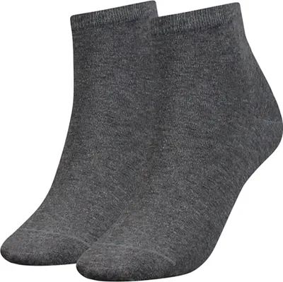 Produktbild von 2er Pack TOMMY HILFIGER kurze Casual Socken Damen 758 - middle grey melange 39-42