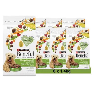 Produktbild von Beneful Healthy Weight Huhn - Gemüse 6 x 1,4 kg