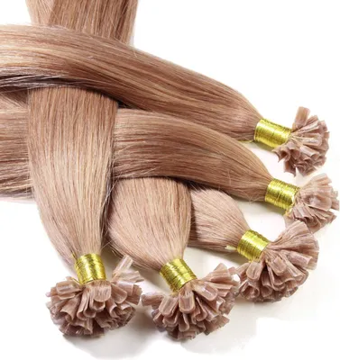 Zdjęcie produktu dla Przedłużanie włosów metodą bonding naturalne włosy #8/01 jasny blond naturalny popielaty 0,5 g