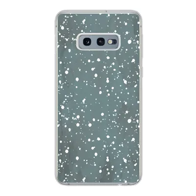 Produktbild von MuchoWow® Handyhülle Schutzhülle Hülle für Samsung Galaxy S10e Polka dots - Grün - Weiß Silikon Softcase Handy Hülle - Handy
