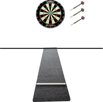 Produktbild von Winmau Blade 6 Steel Board Pfeile Dartmatte Set komplett