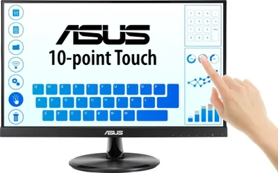 Produktbild von ASUS VT229H, 54,6 cm (21.5"), 1920 x 1080 Pixel, Full HD, LED, 5 ms, Schwarz