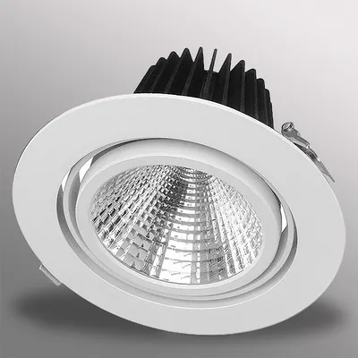 Produktbild von 40W LED Einbaustrahler EXLITE-R 5000K Weiß schwenkbar Ø 175mm