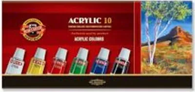 Produktbild von Farby akrylowe 162703 Koh-i-Noor 10 kolorów 16ml