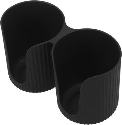 Image de Distributeur de gobelets en papier en plastique - 2 compartiments - 17x9,9x7,5 cm - Idéal pour la maison et les fêtes