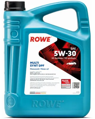 Produktbild von ROWE HIGHTEC MULTI SYNT DPF für 5W-30 4 Liter Motoröl Motorenöl HC Synthese Longlife-04 504 00 507 00 229.51 229.31 C30 229.52 OV0401547 Öl