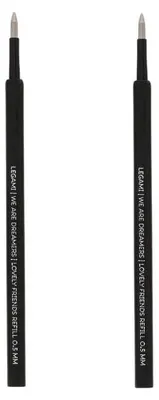 Produktbild von Set mit 2 Ersatzpatronen für Gelstift - Lovely Friends - Schwarz