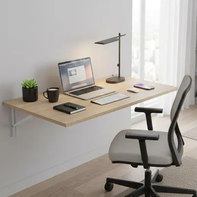 Produktbild von Dmora Klappbarer Tisch Grandate 78x50x21h cm, Eichenbraun, platzsparend